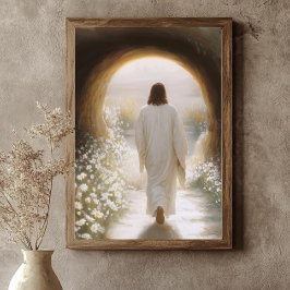 Jesus väggkonst, Impressionistisk Uppstånden Krist Poster