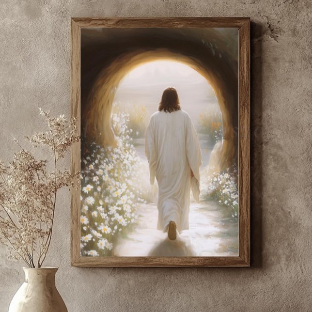 Jesus väggkonst, Impressionistisk Uppstånden Krist Poster (Skapare uppladdad)