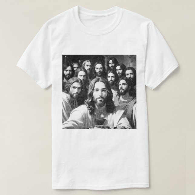 Jesus väljer med 12 lärlingar t shirt (Design framsida)