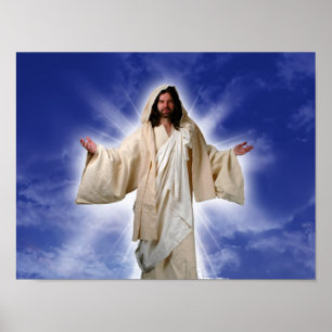 Jesus välkomnar dig med öppen ärmar poster