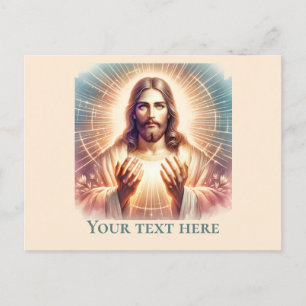 Jesus Välkomnar Händer vattenfärg Vykort