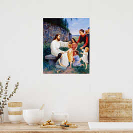 Jesus Välsignar Barnen Elin Danielson-Gambogi Poster