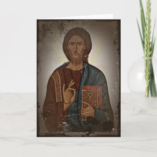 Jesus välsignelse helgkort (Framsida)