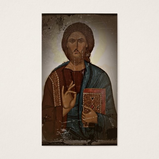 Jesus välsignelse visitkort (Framsidan)
