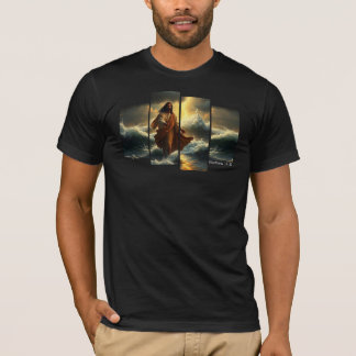 Jesus vandrar på vattnet t shirt