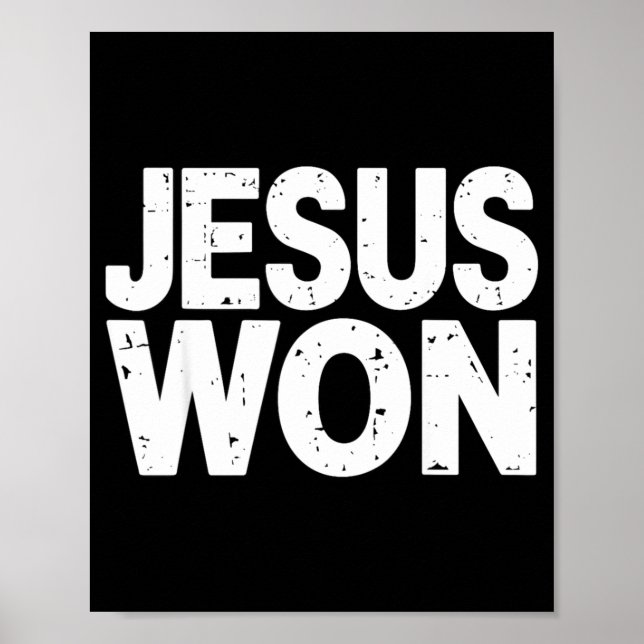 Jesus Vann Kristen Tro Religiös  Poster (Framsidan)