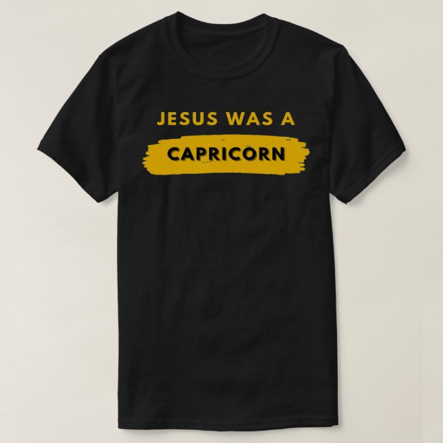 Jesus var Capricorn T Shirt (Design framsida)