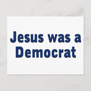 Jesus var demokrat vykort
