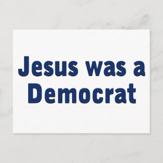 Jesus var demokrat vykort