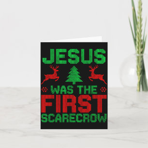 Jesus Var Den Första-ecrow Ren Jultröja Xm Kort