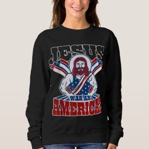Jesus var en amerikan USA 4:e juli månads lustig T Shirt