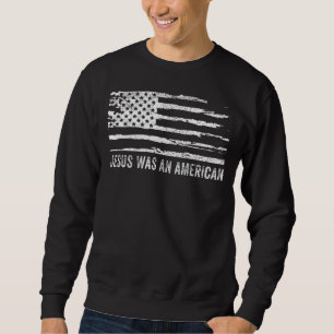 Jesus var en amerikansk amerikansk medborgare 4 ju lång ärmad tröja