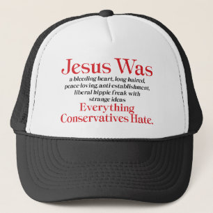 Jesus Var En Blödande Hjärt-Liberal - Anti GOP Keps