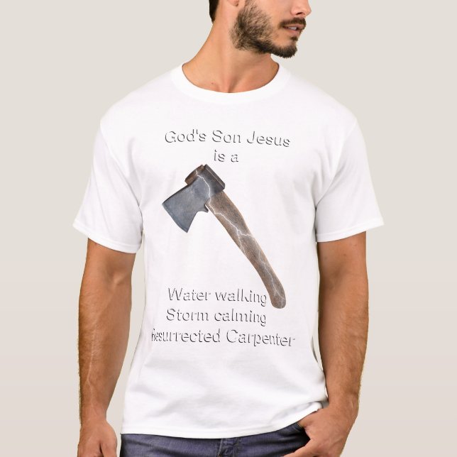 Jesus var en Carpenter T Shirt (Framsida)