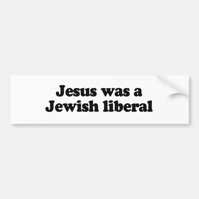 Jesus var en judisk liberal bildekal (Framsidan)