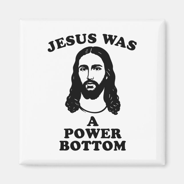 Jesus Var En Kraftfull Botten Rolig Pride Jul Gag Magnet (Framsidan)