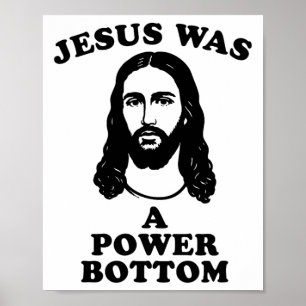 Jesus Var En Kraftfull Botten Rolig Pride Jul Gag Poster