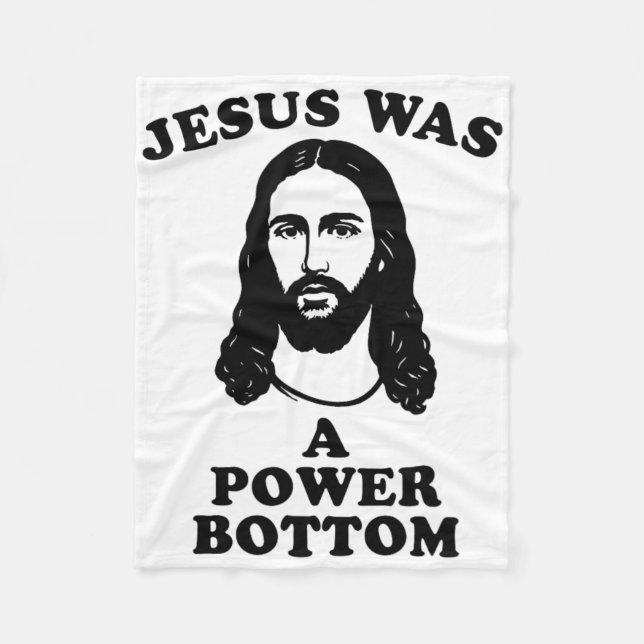 Jesus Var En Kraftfull Pride Rolig Julpresent Fleecefilt (Framsidan)