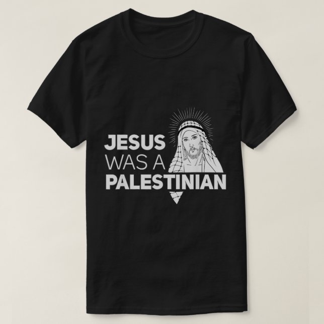 Jesus var en palestinsk Jesus i Palestina Keffi T Shirt (Design framsida)