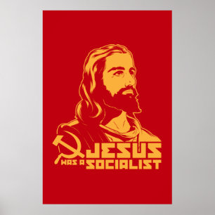 Jesus var en socialist poster