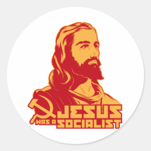 Jesus var en socialist runt klistermärke