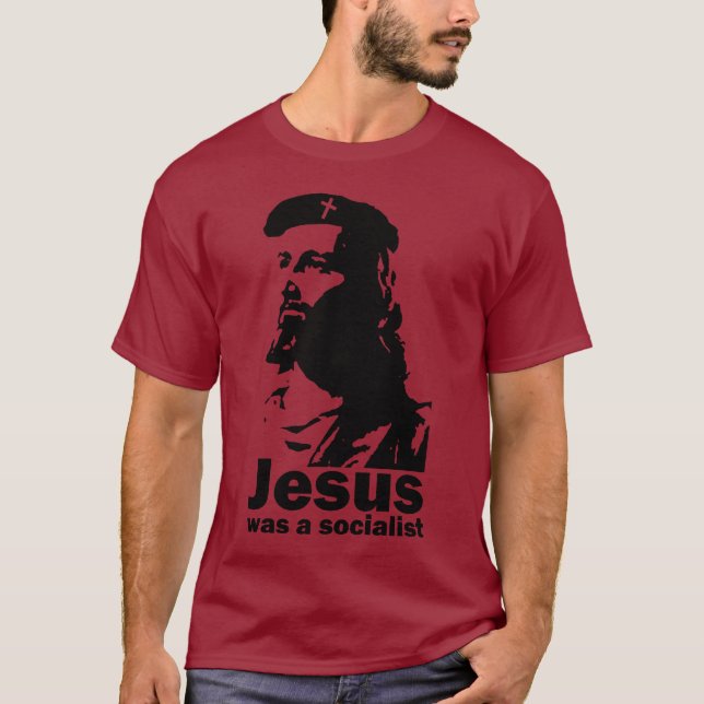 Jesus var en socialist t-shirt (Framsida)