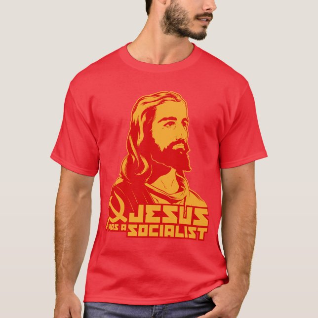 Jesus var en socialist t shirt (Framsida)