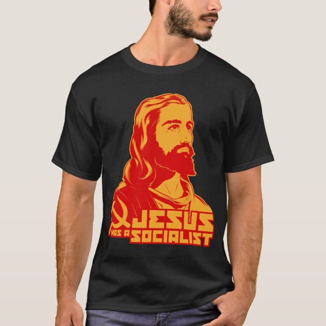 Jesus var en socialist t-shirt (Framsida)