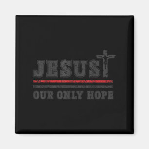 Jesus Vår Enda Hopp Religiöst Kläder Gåva Magnet