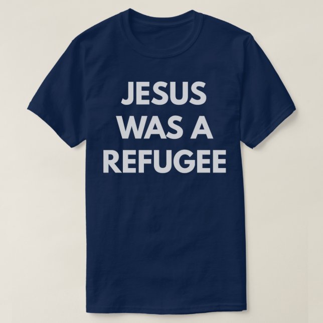 Jesus var flykting 1 t shirt (Design framsida)