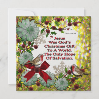 Jesus var Guds julgåva Julkort