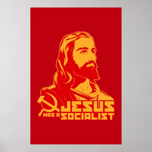 Jesus var socialist poster (Framsidan)
