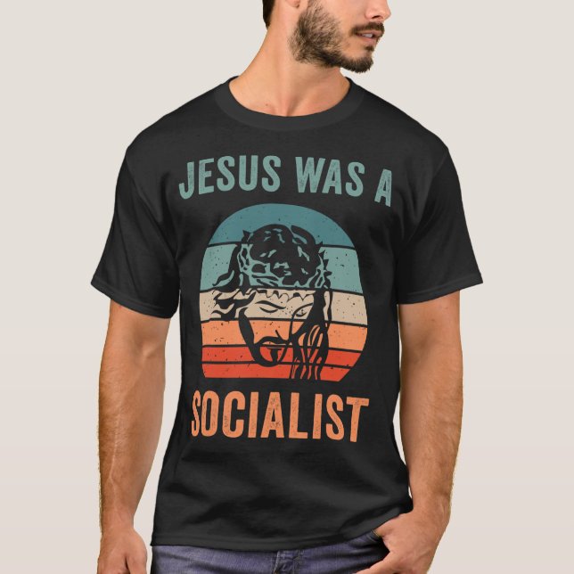 Jesus var socialistisk T-Shirt (Framsida)
