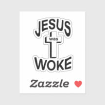 Jesus var Woke Classic Round Sticker