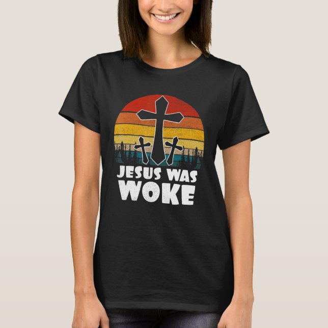 Jesus var Woke Costume T Shirt (Framsida)