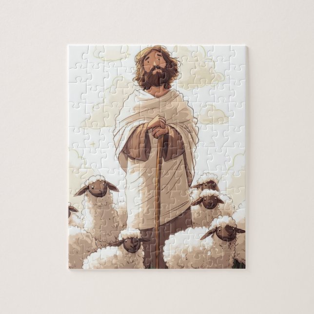 Jesus, världens herde pussel (Vertikal)