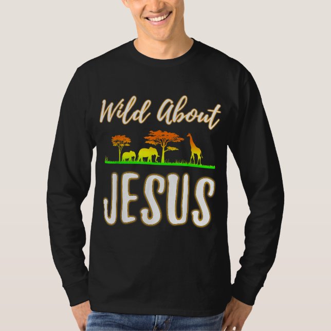 Jesus VBS Manar Vild Women Kids om Jesus Christia T Shirt (Framsida)