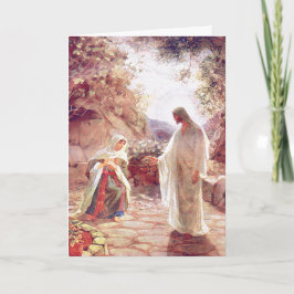 Jesus verkar för Mary Magdalene Helgkort