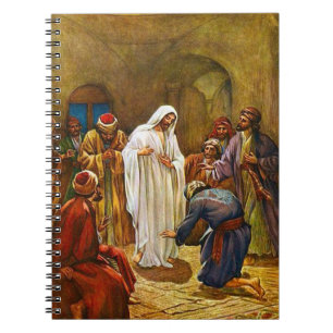 Jesus verkar vara en lärling anteckningsbok med spiral