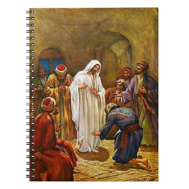 Jesus verkar vara en lärling anteckningsbok med spiral (Framsidan)