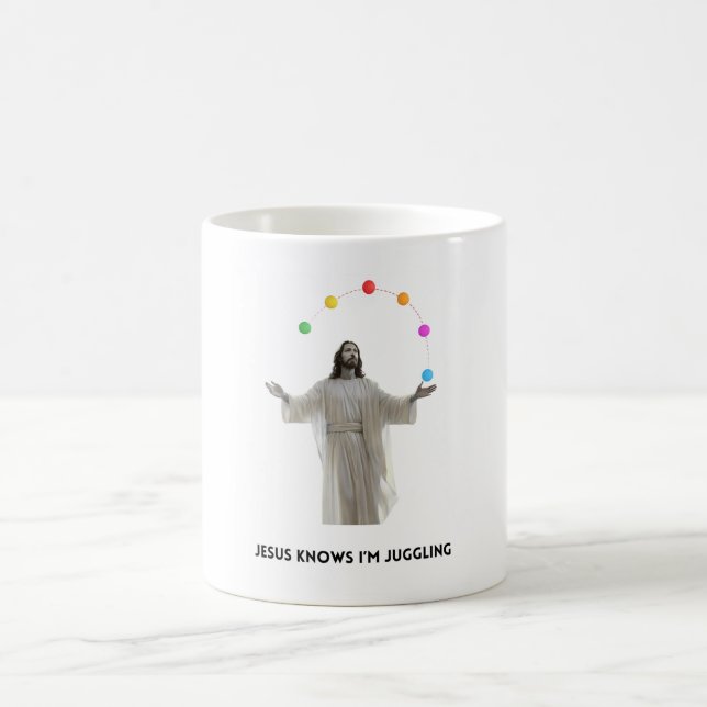 Jesus vet att jag är Juggling Kaffemugg (Center)