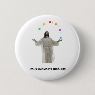 Jesus vet att jag är Juggling Knapp