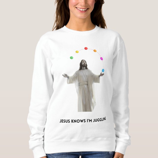 Jesus vet att jag är Juggling T Shirt (Framsida)