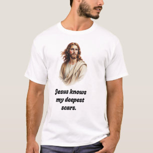Jesus Vet Mina Djupaste Ärr T-Shirt