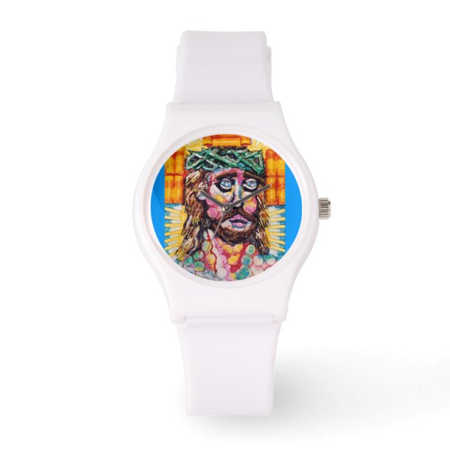 Jesus vet vilken tid det är! armbandsur (Framsida)