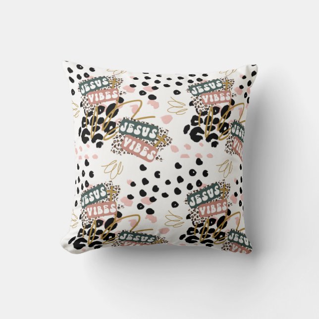 Jesus Vibes Dekorativ kudde (Framsida)