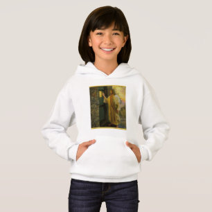 Jesus vid din dörr med en folie i guld t-shirt