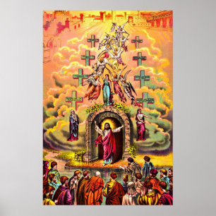 Jesus vid himlens Grind poster