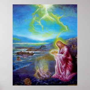 JESUS VID STRANDEN, Johannes 21 Poster