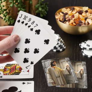 Jesus vid Sunrise Antique Door Casinokort